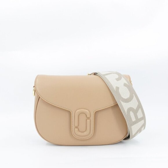 Marc Jacobs The Messenger Saddle Bag Medium In Leather Camel Cream OS - Picture 2 of 16